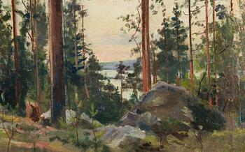 Amelie Lundahl, Metsämaisema.