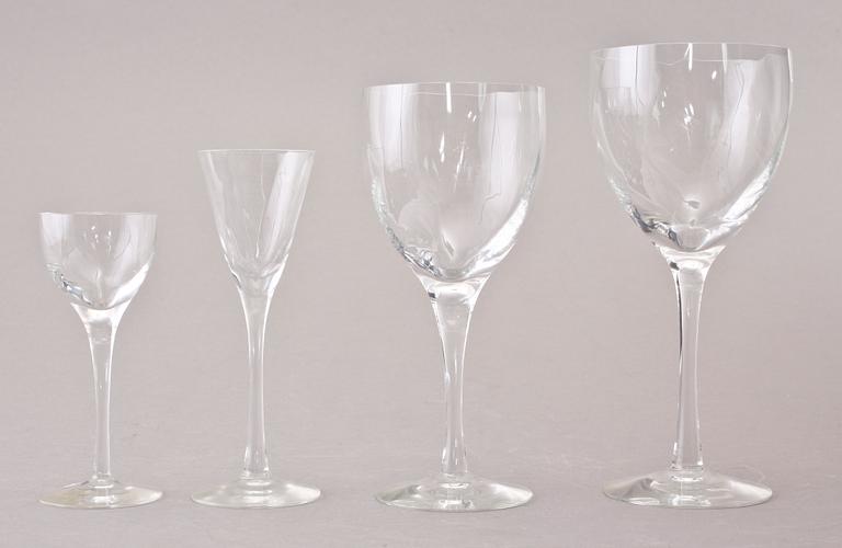 GLASSERVISDELAR,  22 st, "Chateau", Bertil Vallien, Kosta.