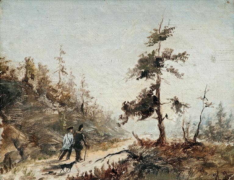 Hugo Backmansson, "PROMENAD I HÖSTLANDSKAP".