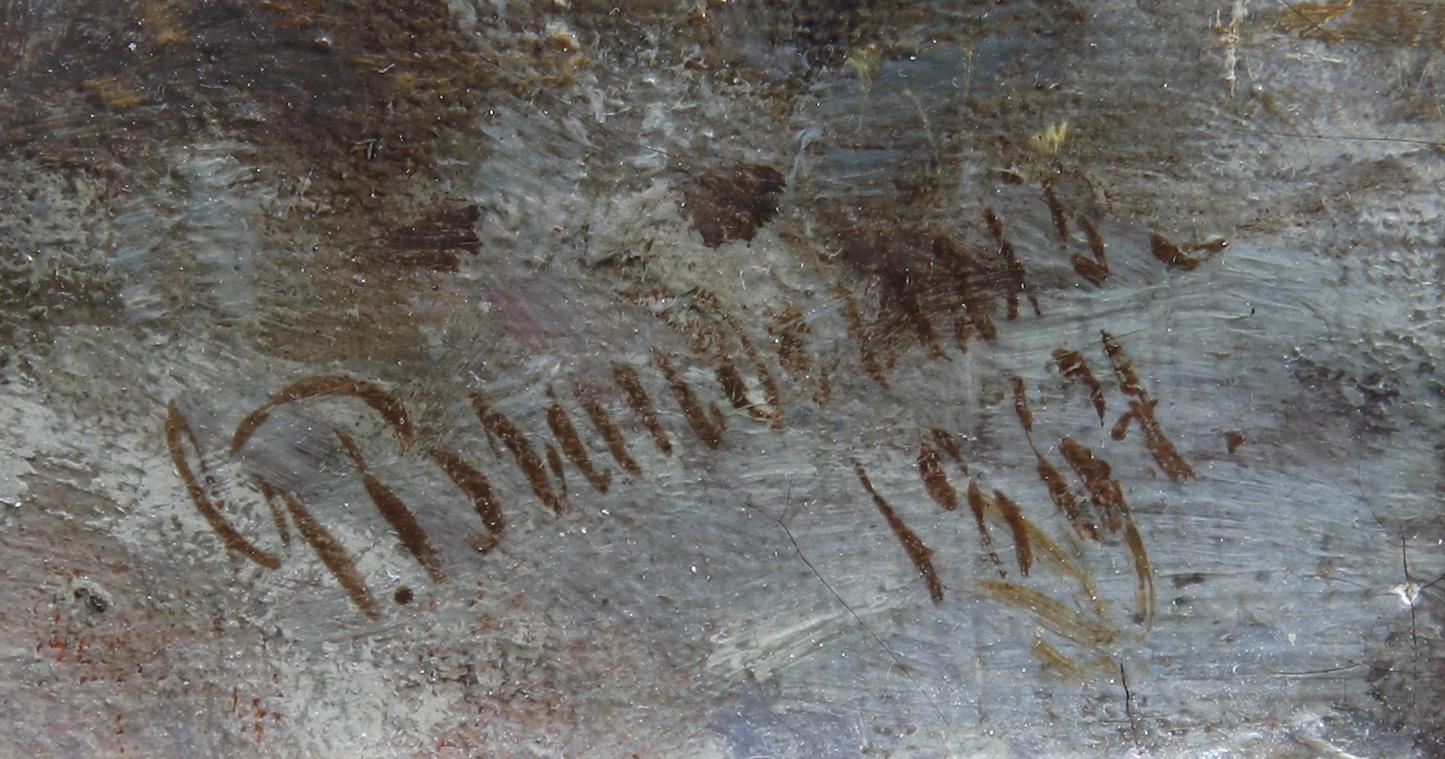 GUSTAF BRANDELIUS, olja på duk, sign o dat 1884.