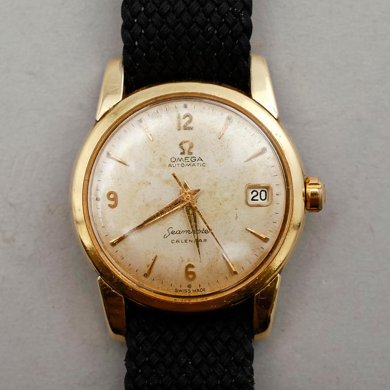 HERRARMBANDSUR, Omega Automatic Seamaster Calendar, 1950-tal.