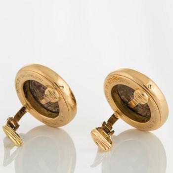 Bulgari ett par örhängen "Monete" 18K guld med mynt från antiken.