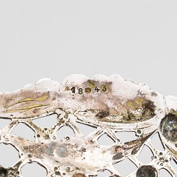 A silver tray, Germany, mid-20th century.