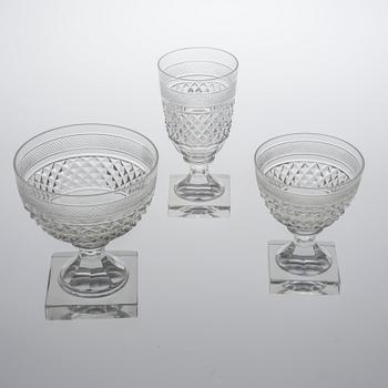 GLASSERVIS, 24 delar, "Kent", Elis Bergh, Kosta.