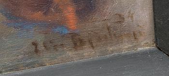 ELSA BJÖRKMAN-GOLDSCHMIDT, tillskriven, olja på duk, signerad och daterad -34.