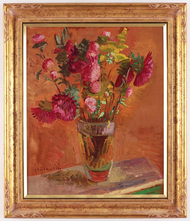 Isaac Grünewald, Flower still life.