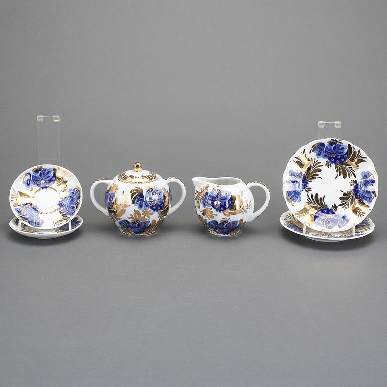 KAFFESERVIS, 26 delar, porslin, Lomonosov, Sovjetryssland, 1970-tal.