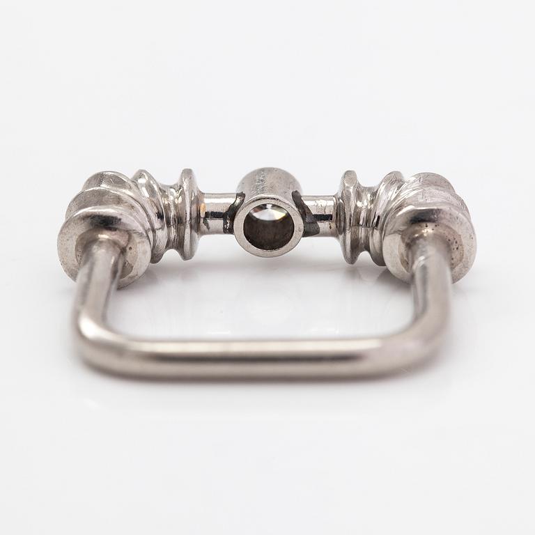 Björn Weckström, ring "Pompidou", platina och diamant ca 0.10 ct. Lapponia 1981.