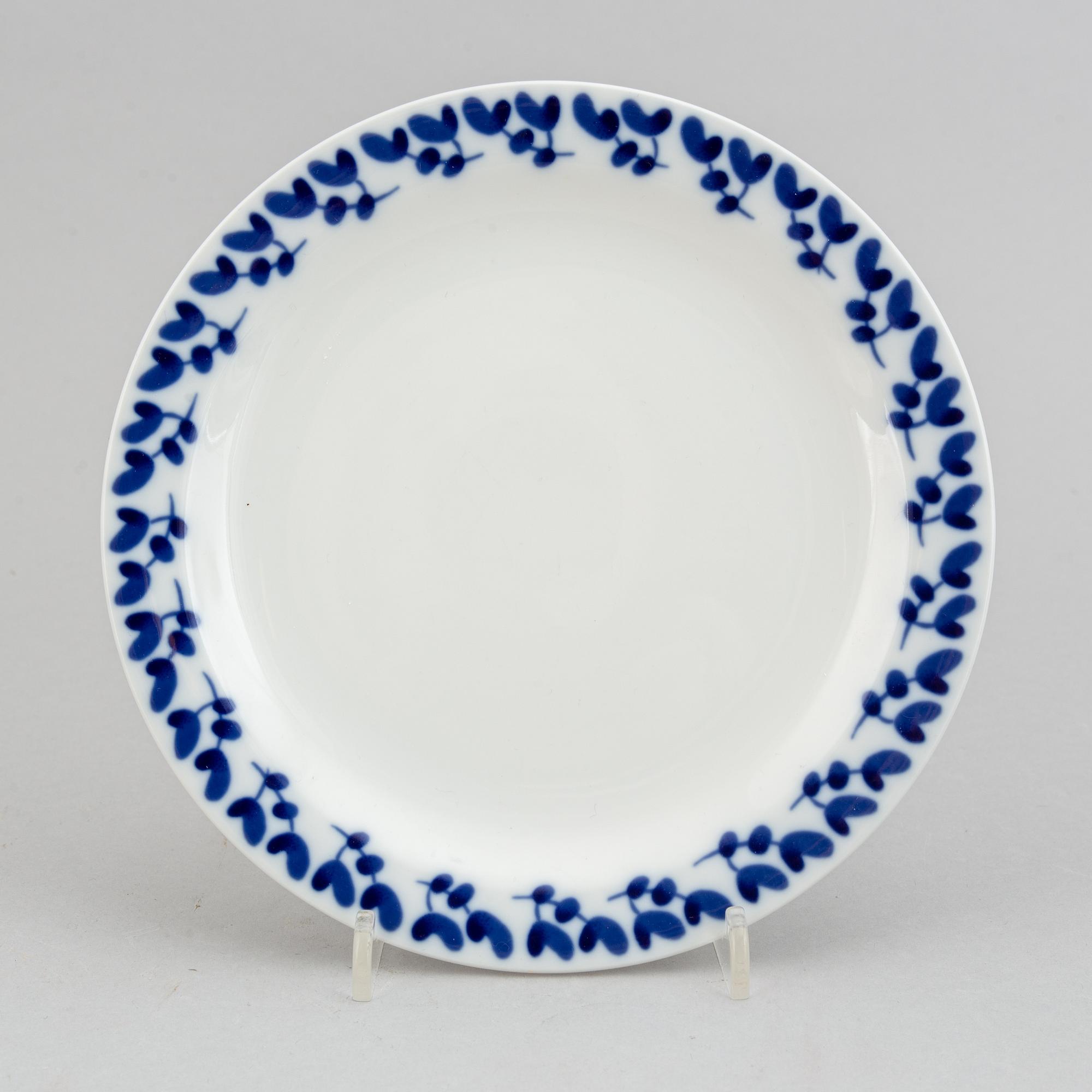 Carl-Harry Stålhane, servisdelar, 14 st, "Swedish Blue", Rörstrand.