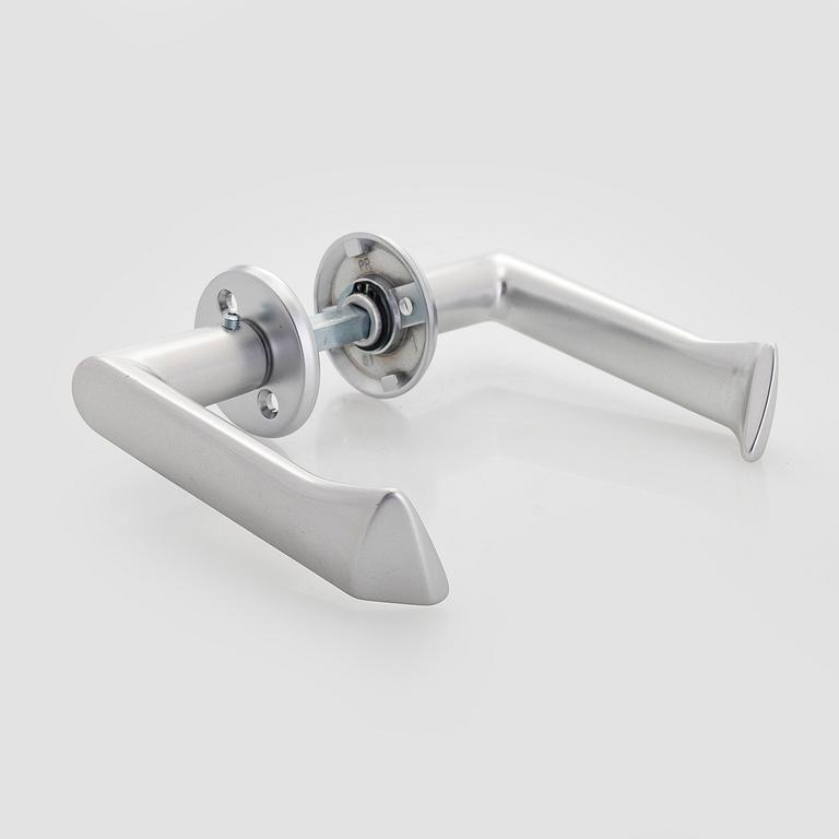 Alvar Aalto, Six pairs of late 20th century doorhandles, manufacturer Primo.