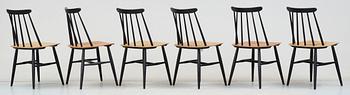 STOLAR, 6 st, "Fanett", Ilmari Tapiovaara, Edsbyverken, 1950/60-tal.