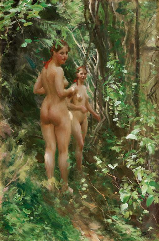 Anders Zorn, "Hindar" ("The Hinds").