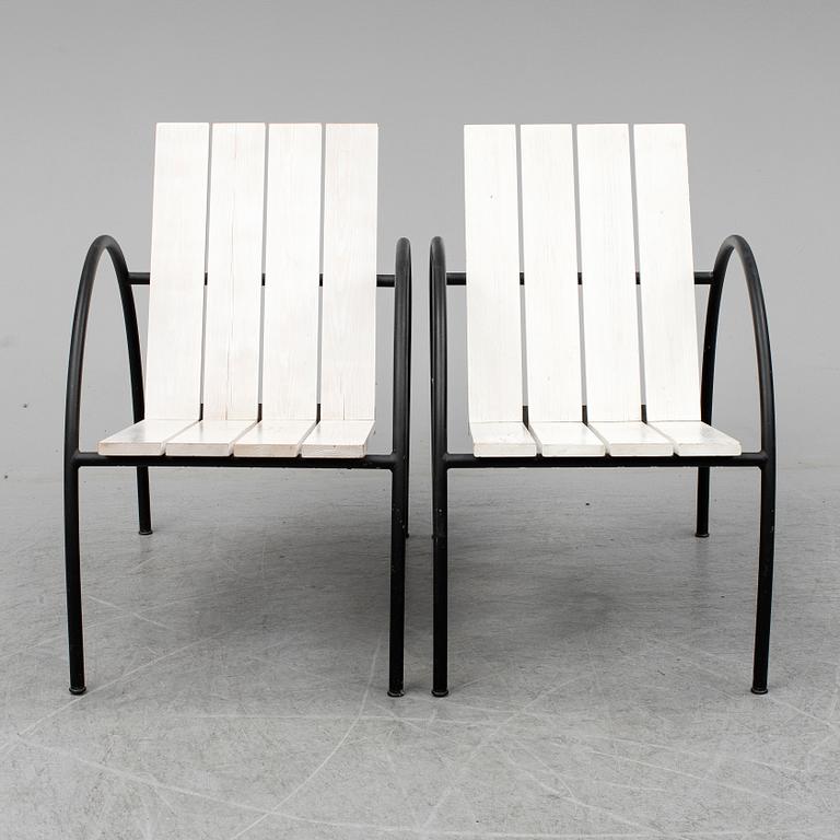 A SET OF TWO JONAS BOHLIN "LIV" ARMCHAIRS, Jonas Bohlin Design Stockholm. The model designed in 1997.