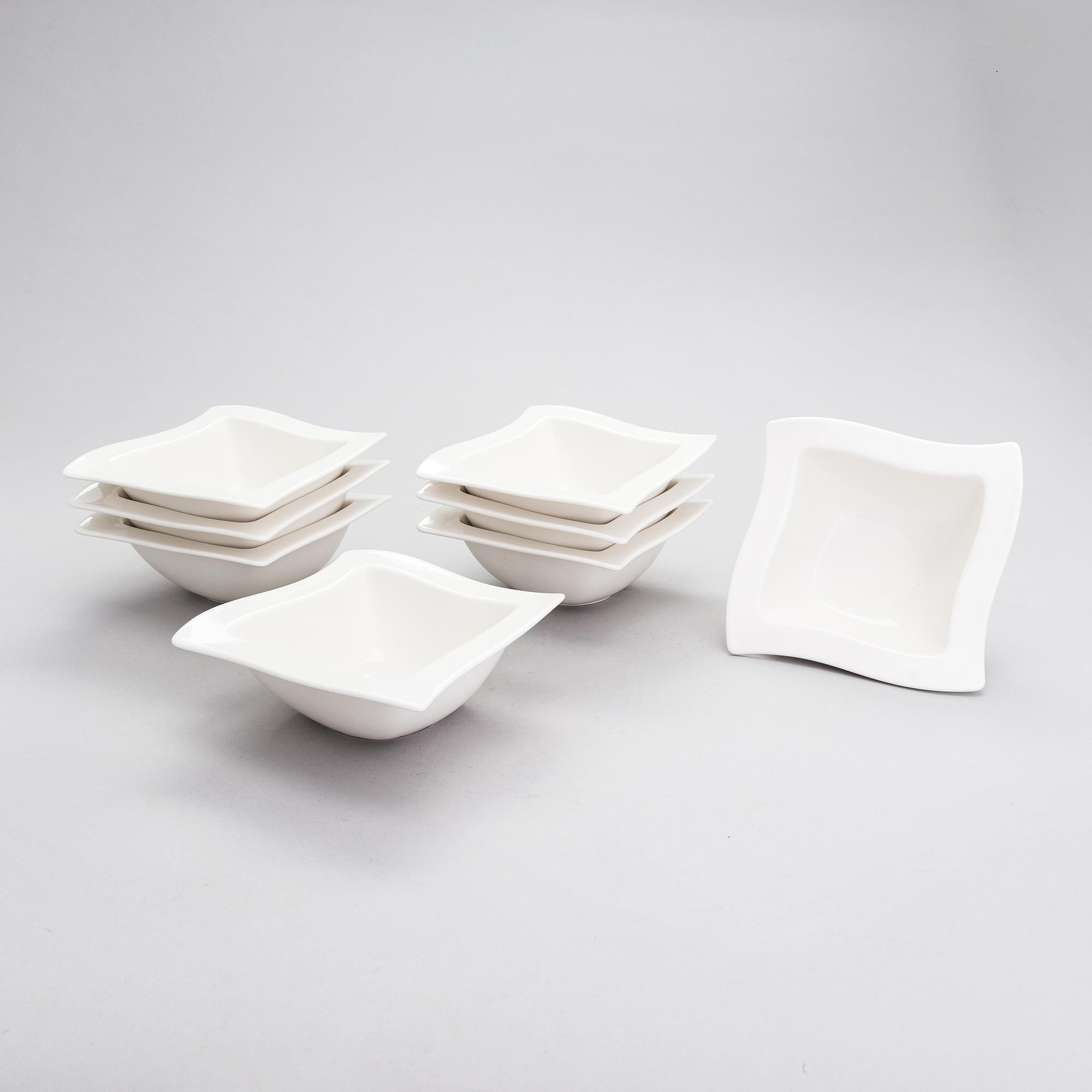 Service parts, "New wave", 37 parts, Villeroy & Boch. Germany.