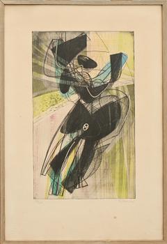 STANLEY WILLIAM HAYTER, färgetsning, sign och numr 171/200.