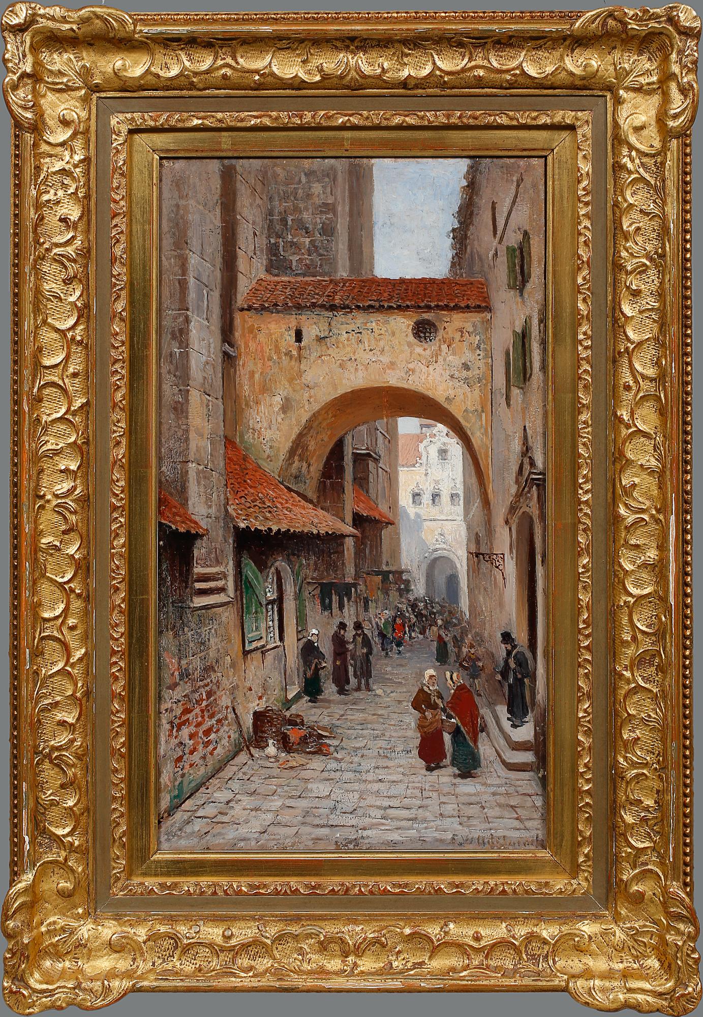FRANS WILHELM ODELMARK, olja på pannå, signerad.