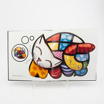 Romero Britto,  book signed and numbered XLII/L  included a lithograph.