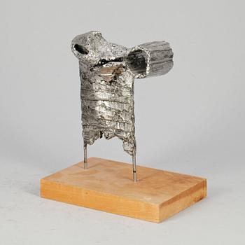 ÅKE LAGERBERG, skulptur, försilvrad metall, sign o dat 1964.
