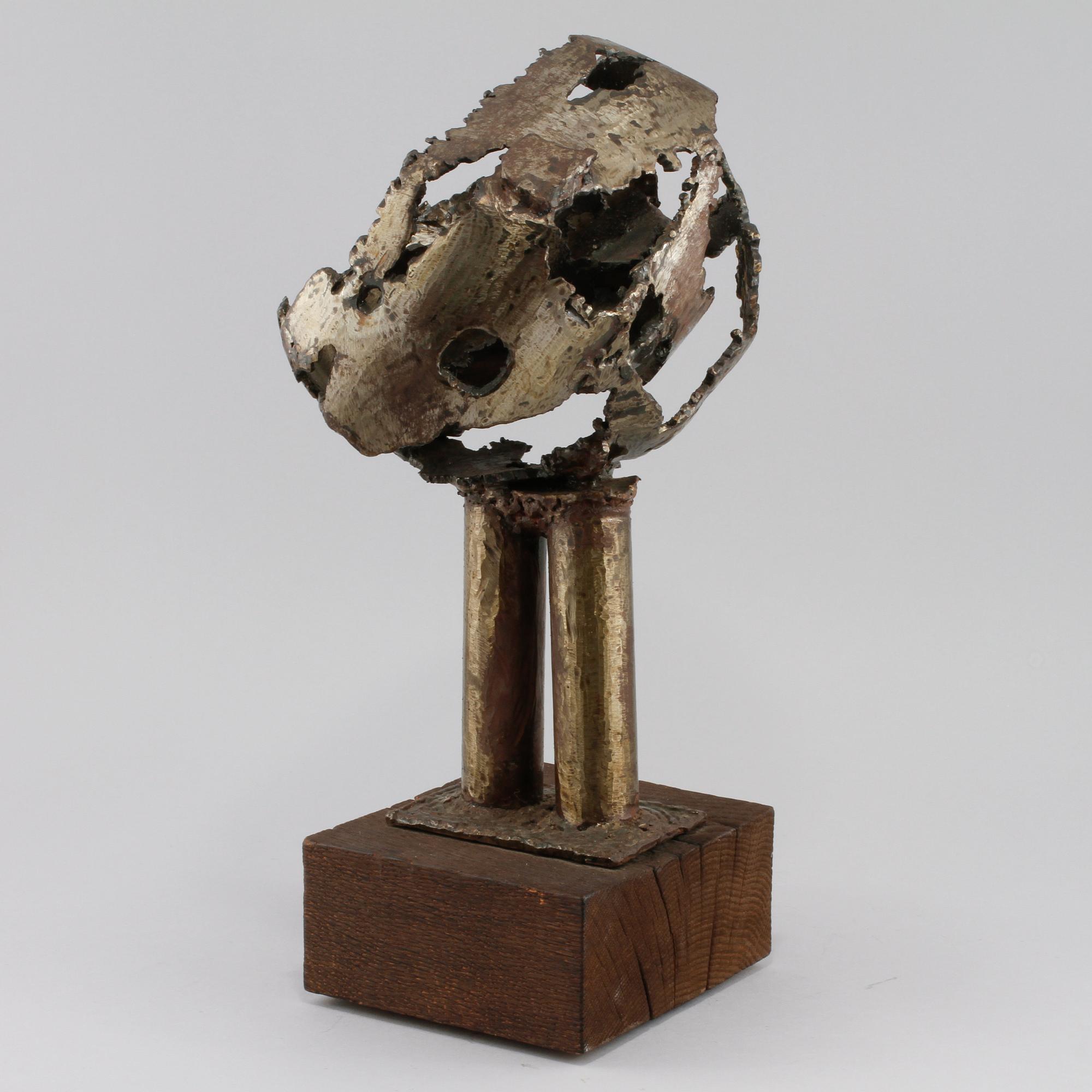 THEODOR PAUCKSTADT, skulptur, metall, signerad och daterad 1965.
