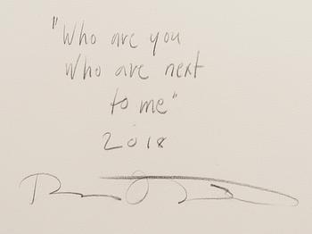 Panu Ruotsalo, "Who are you who is next to me".