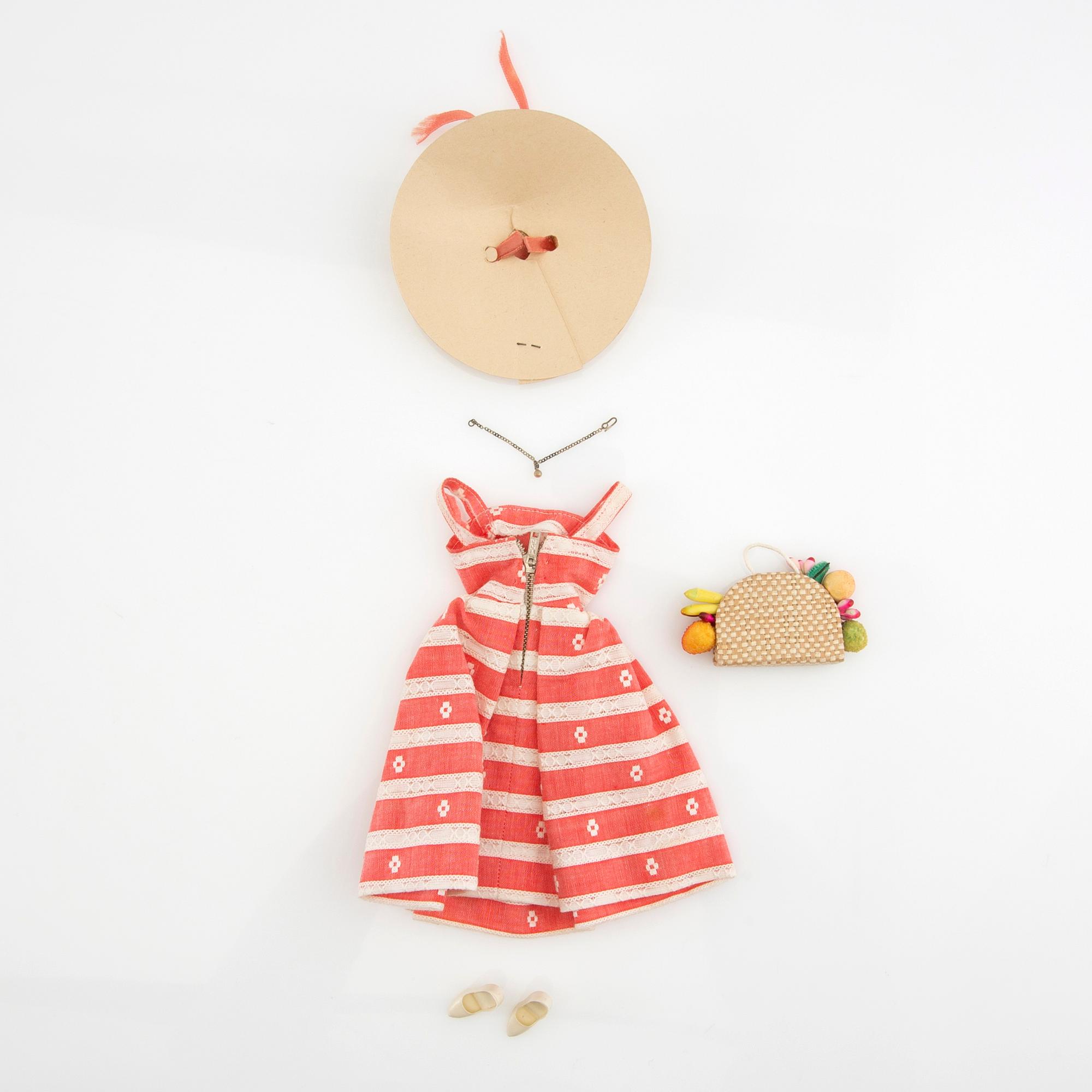 Barbie clothes 4 sets. Vintage, including "Busy Morning" Mattel 1963, "Winter Holiday", Mattel 1959-63.