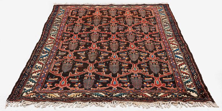 An antique Chadegan rug, Isfahan area, c. 193 x 123 cm.