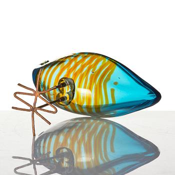 Alessandro Pianon, a "Pulcino" glass sculpture of a bird, Vetreria Vistosi, Italy, 1960s.