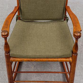 An early 20th century rocking chair.