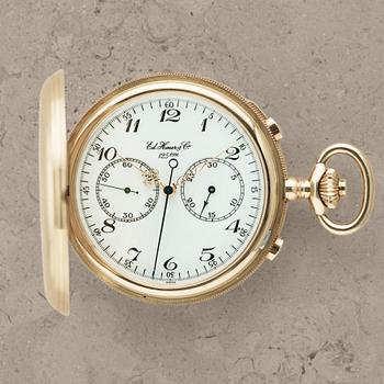 27. ED. HEUER & Cie, 125ème, pocket watch, 58 mm, hunting case,