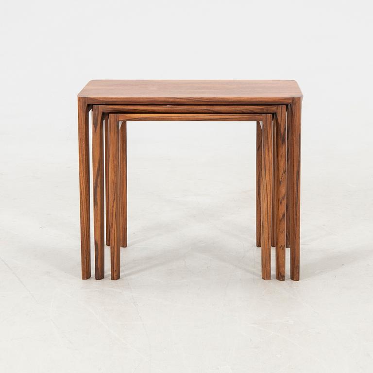 Nesting tables, 3 pieces, 1960s/70s.