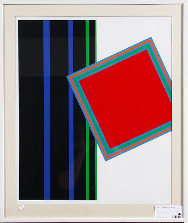 FREUDENTHAL, PETER. Färglitografi, sign o dat 1987.