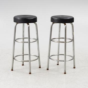 A pair of bar stools, 1970s.