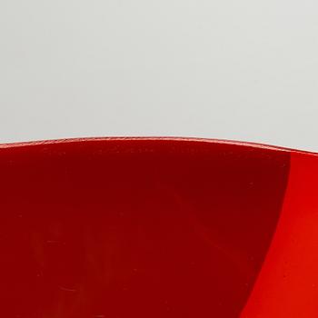 Anu Penttinen, a glass bowl, signed Anu Penttinen Nuutajärvi 2009.
