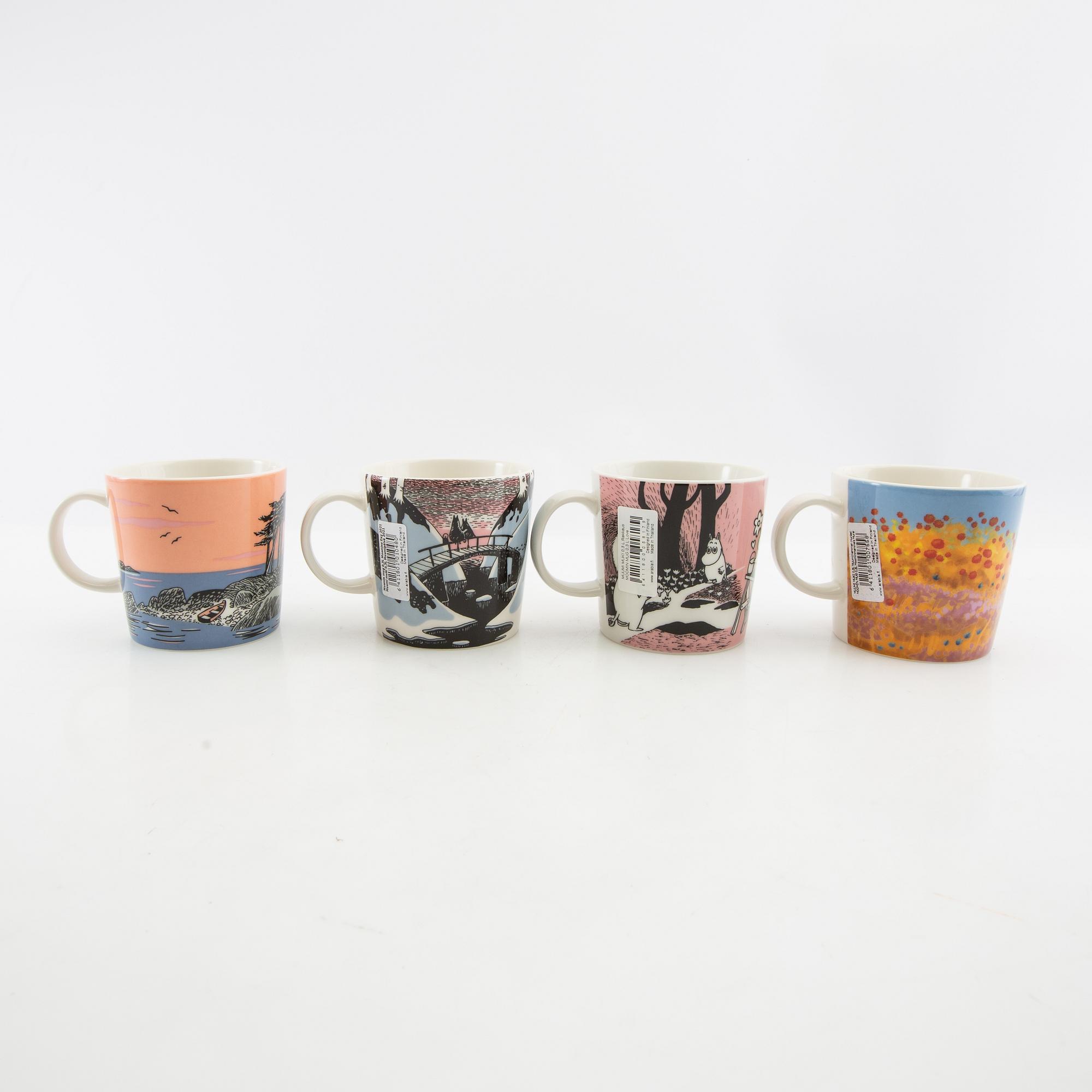 Mugs 8 pcs Moomin characters/ Moomin Arabia Finland.