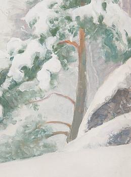 Pekka Halonen, Snow-laden pines.