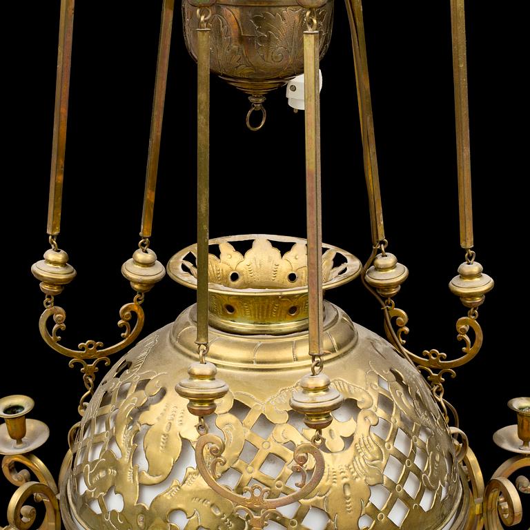 A circa 1900 jugend ceiling light.