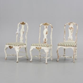 STOLAR, 3 st, rokoko, 1700-tal.