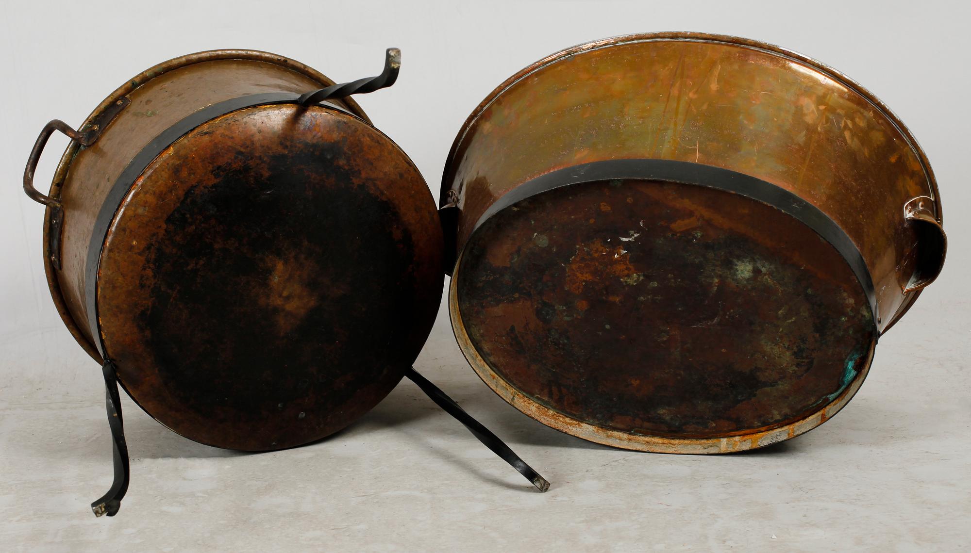 KITTEL SAMT BALJA, koppar, 1800-tal.