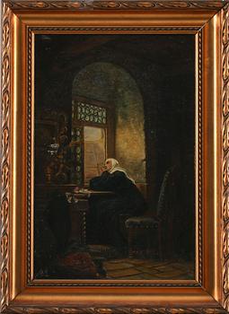 OKÄND KONSTNÄR, olja på duk, monogramsignerad EL, 1900-tal.