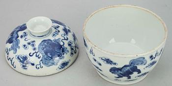URNOR med LOCK, ett par, porslin, Kina, Qing dynastin 1800-talets slut.