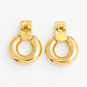 Örhängen, 18K guld. Finska importstämplar.
