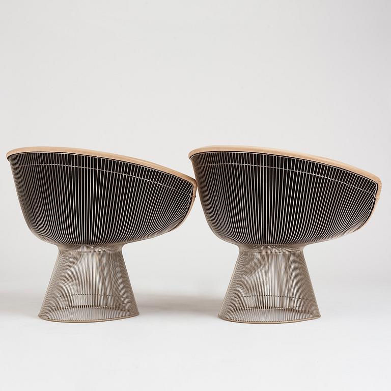 Warren Platner, a pair of 'Platner Side Chairs', Knoll, USA 1960-1970s.