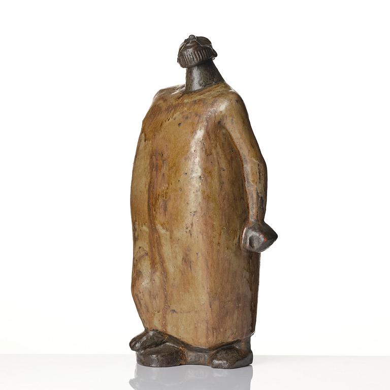 Åke Holm, a stoneware sculpture, "Mose trampar på lagtavlorna" (Moses Shatters the Tablets), Höganäs, 1950s.
