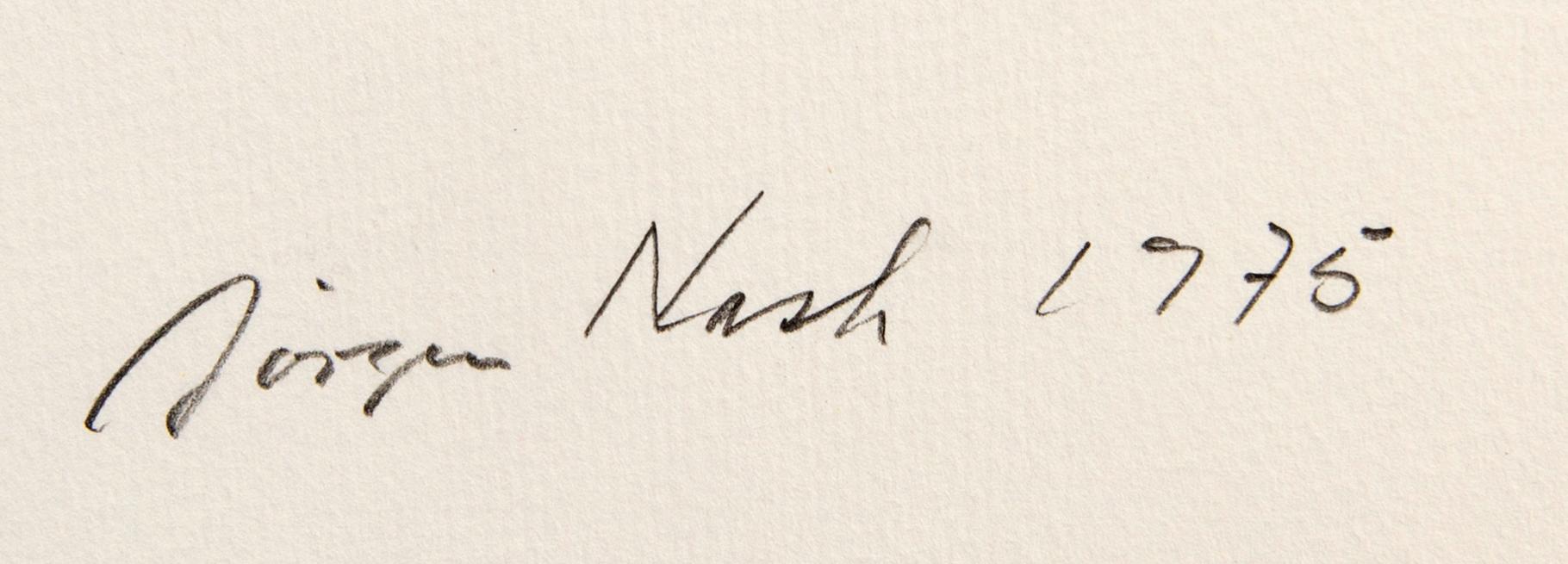 Jörgen Nash, lithograph in colousr signed dated and numbered 1975 201/300.
