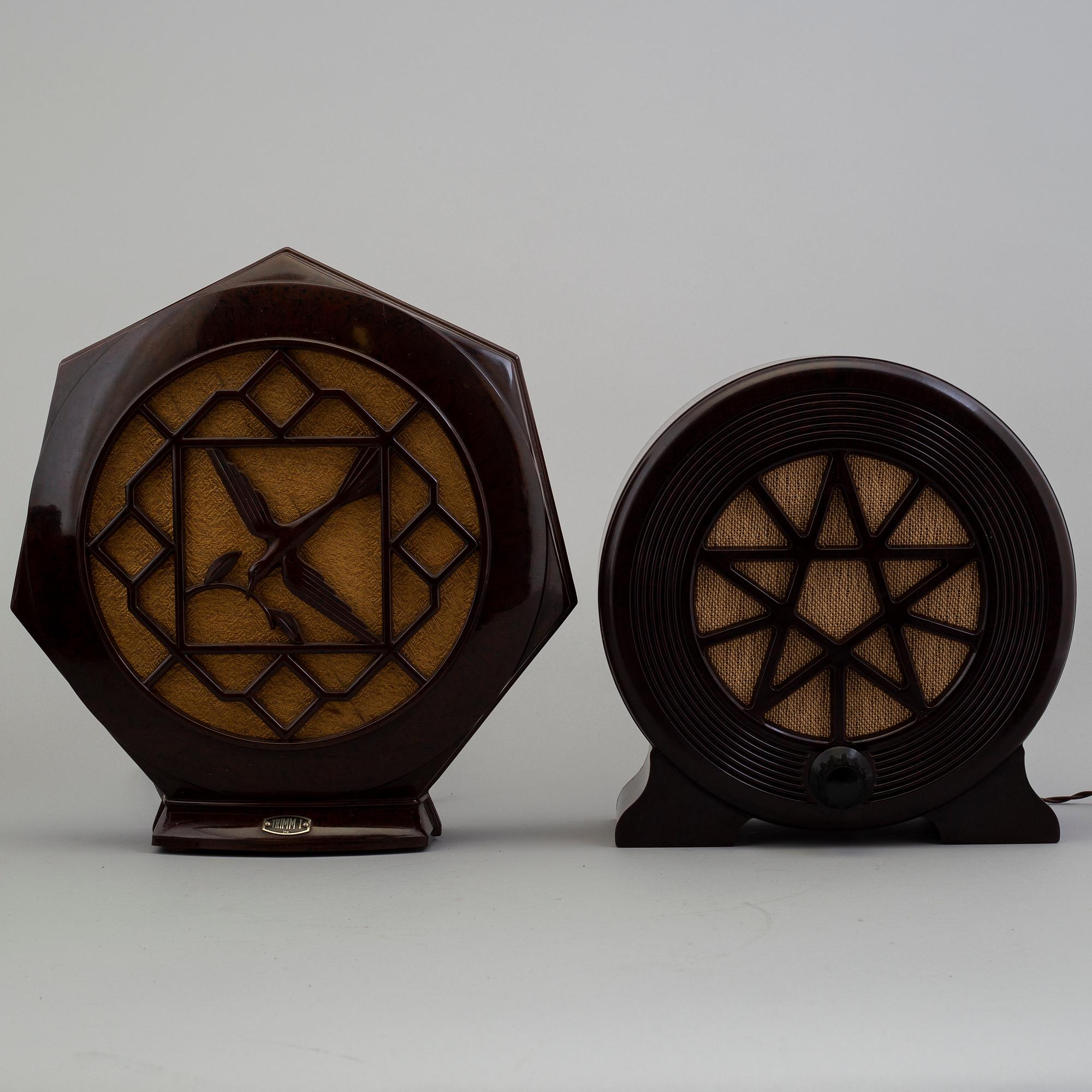 RADIO/HÖGTALARE/MIKROFON, 6 delar, 1900-talets första hälft.