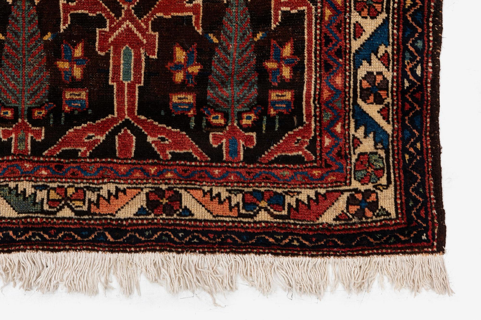An antique Chadegan rug, Isfahan area, c. 193 x 123 cm.