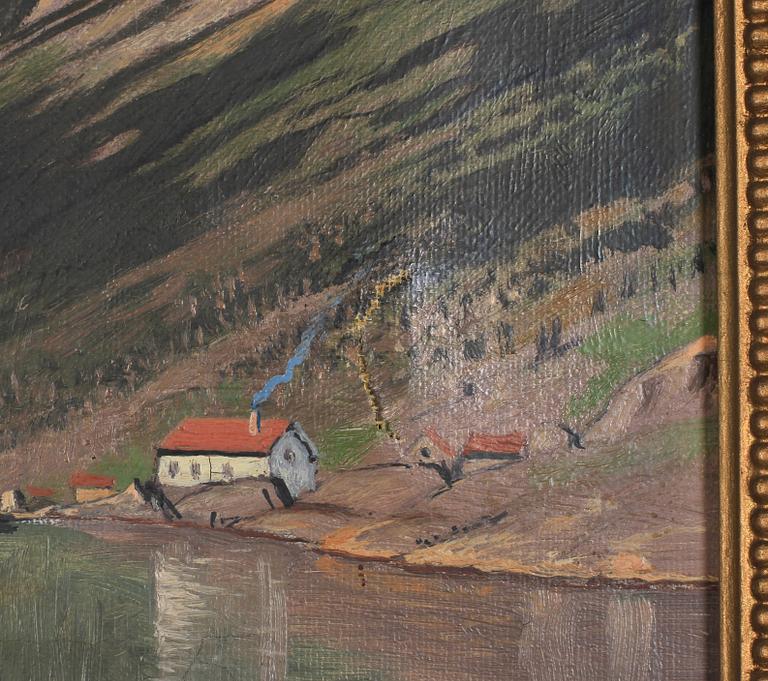 OKÄND KONSTNÄR, olja på duk, 1800/1900-tal.