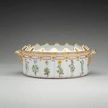 GLASSKÖLJARE, porslin. "Flora Dancia", Royal Copenhagen, Danmark, 1900-tal.