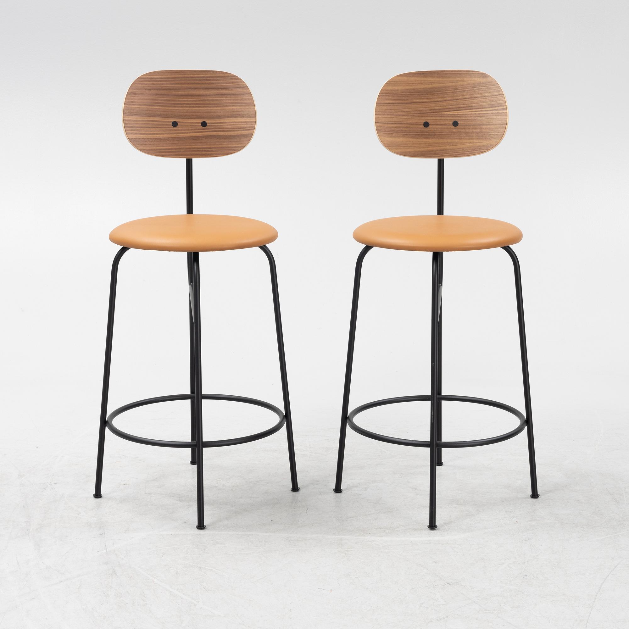 A pair of 'Afterroom Counter Chair' barchairs from Menu.