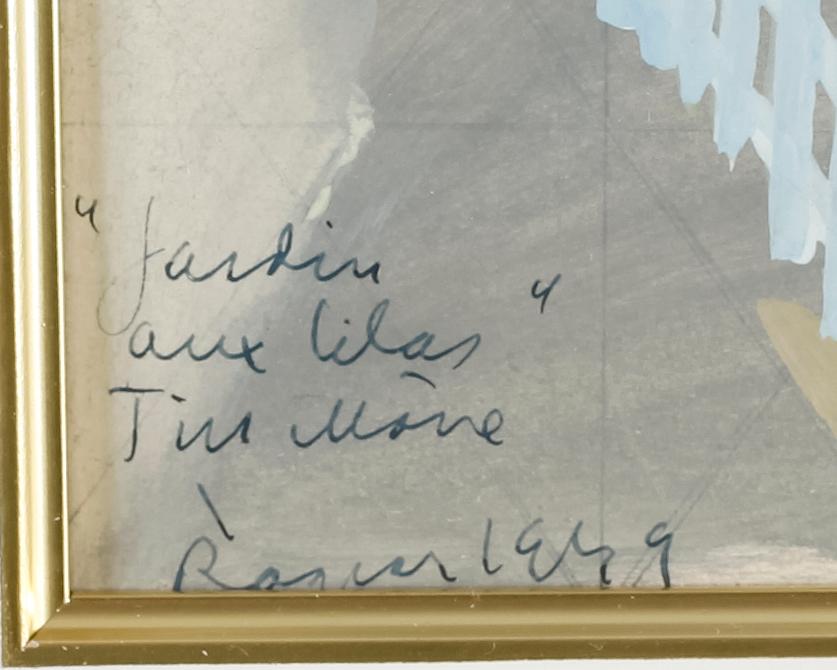 RAGNAR SANDBERG, gouache, signerad och daterad 1949.